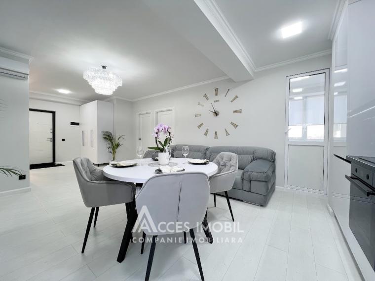 Bloc Nou! Buiucani, str. Paris, 3 camere + living. Euroreparație!: 2