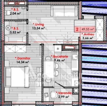 SMART HOME! Lagmar! Rascani, Tudor Vladimirescu street, 1 room + living. White version!: 3
