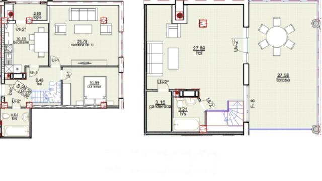 Penthouse on 2 levels! Boiar House! Durlești, str. Nicolae Dimo, 2 rooms + living room. Terrace! White version!: 3