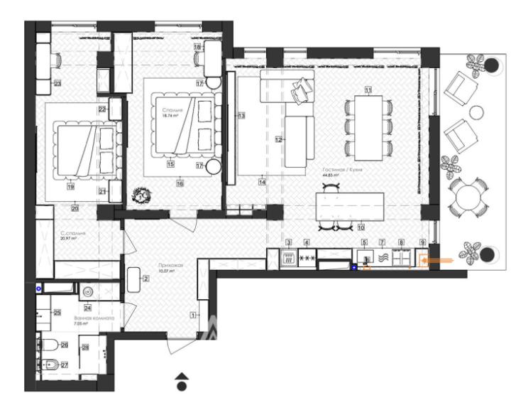 Inamstro! Ciocana, Mircea cel Batran avenue, 3 rooms + living. Euro Repair!: 5