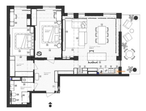 Inamstro! Ciocana, Mircea cel Batran avenue, 3 rooms + living. Euro Repair!: 5