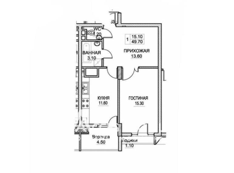 Exfactor! Botanica, Dacia avenue, 1 room + living! White Version!: 5