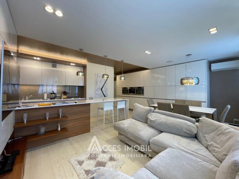 New Block! Center, Serghei Lazo street, 2 rooms + living! Euro repair!: 1