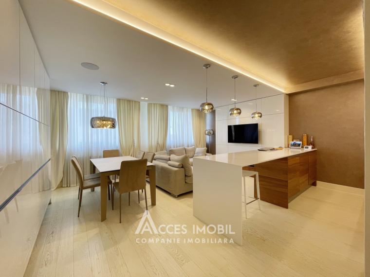 New Block! Center, Serghei Lazo street, 2 rooms + living! Euro repair!: 2