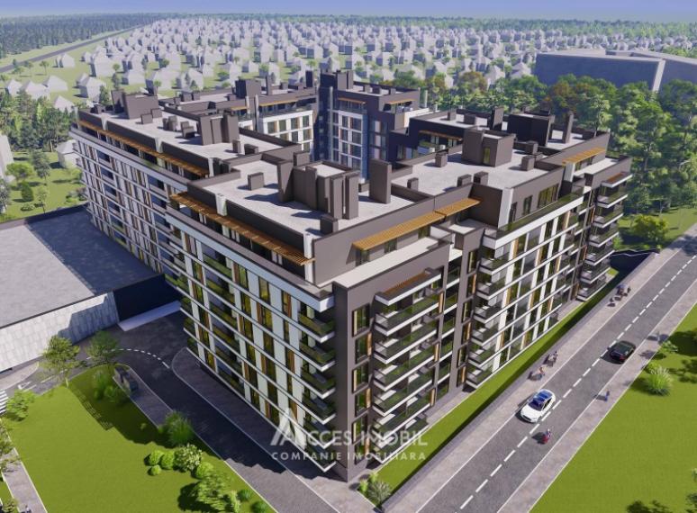 ESTATE BellaVista! Durlesti street, Dumbrava, 1 room + living. White version!: 2