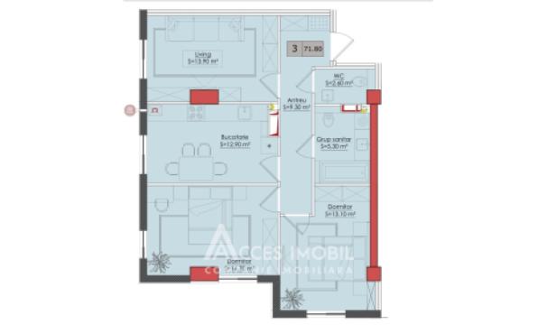 Estate invest!  ул. Буковина, Чеканы, 3 комнаты + гостиная. Белый вариант!: 4