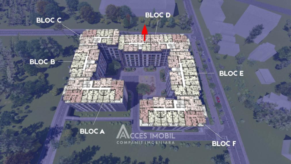 ESTATE BellaVista! str. Durlești, Dumbrava, 2 camere + living. Varianta albă!: 3