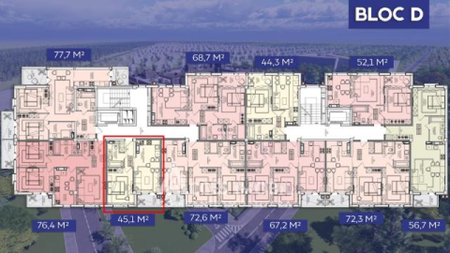 ESTATE BellaVista! Durlesti street, Dumbrava, 1 room + living. White version!: 4