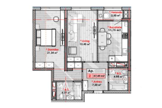 SMART HOME! Lagmar! Rascani, Tudor Vladimirescu street, 2 rooms + living. White version!: 5