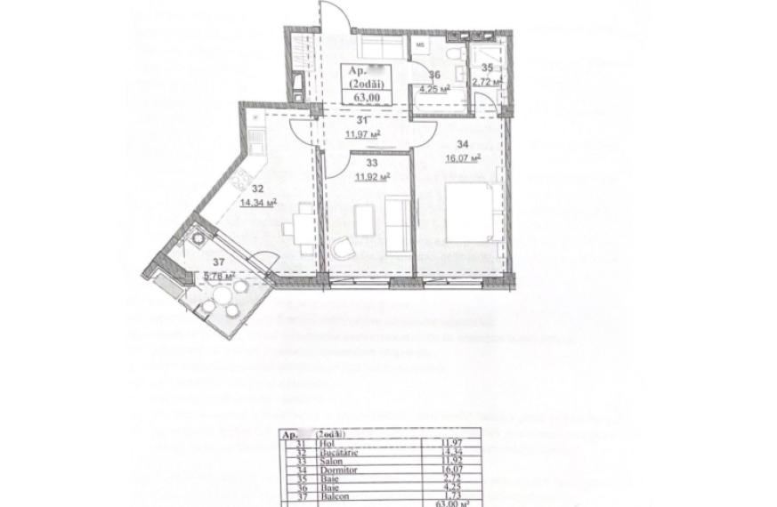 Solomon Construct! Botanica, str. Grenoble, 2 camere + living. Varianta albă!: 3