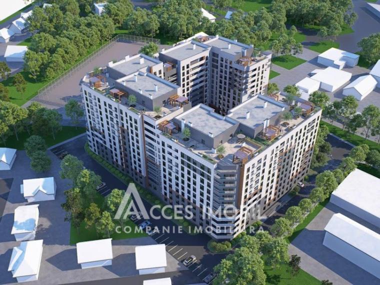 Braus Millennium Park! New Block! Telecenter, Hincesti street, 1 room + living! White version!: 1