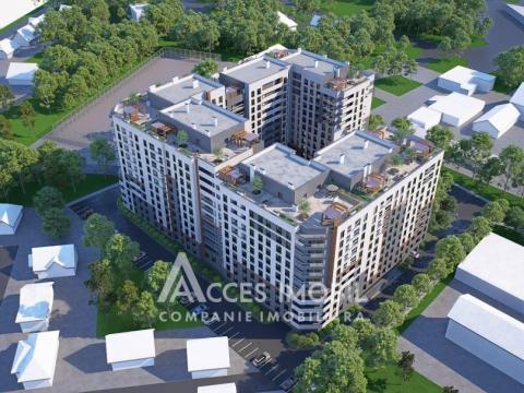 Braus Millennium Park! New Block! Telecenter, Hincesti street, 1 room + living! White version!: 1