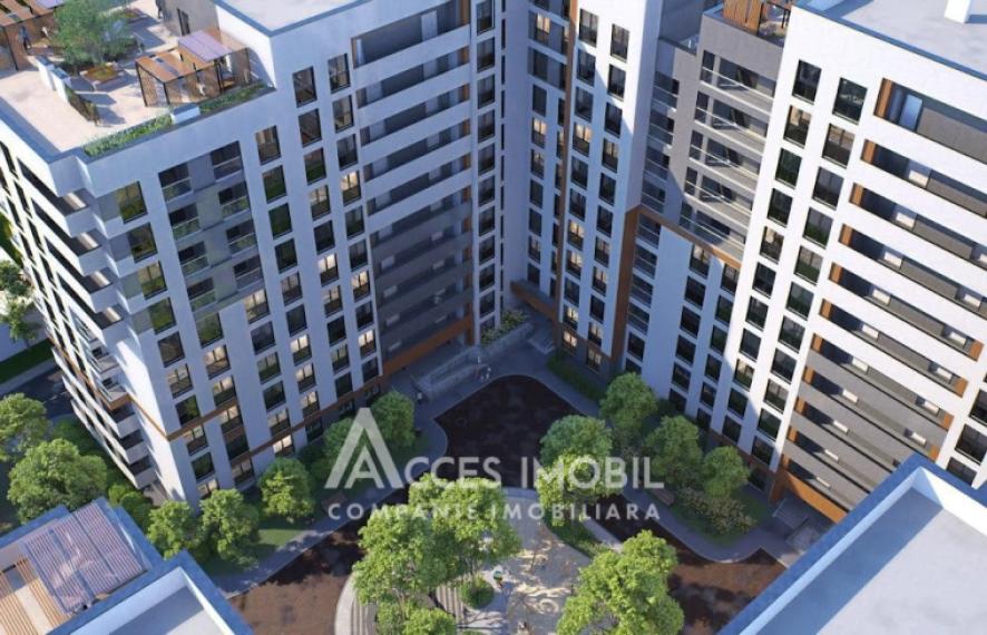 Braus Millennium Park! New Block! Telecenter, Hincesti street, 1 room + living! White version!: 2