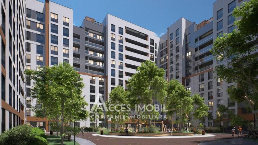 Braus Millennium Park! New Block! Telecenter, Hincesti street, 1 room + living! White version!: 3