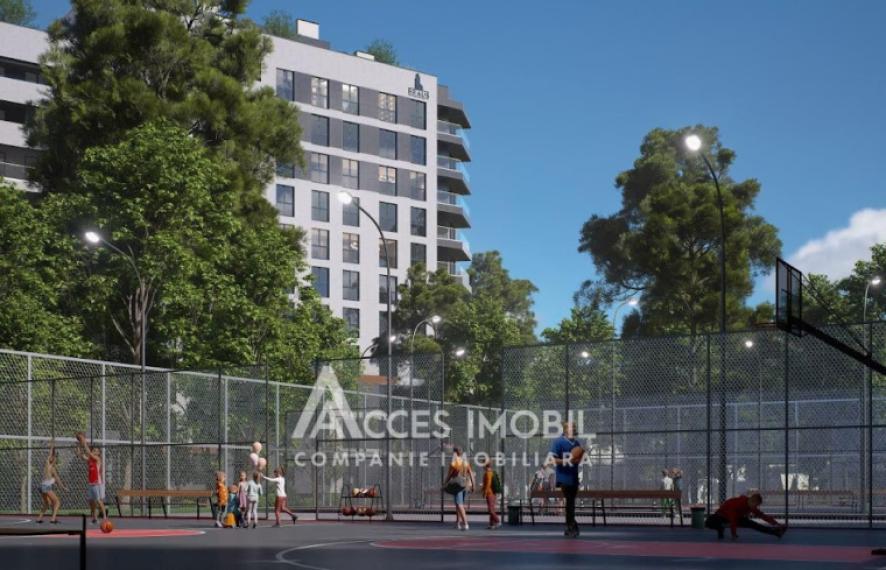 Braus Millennium Park! New Block! Telecenter, Hincesti street, 1 room + living! White version!: 4