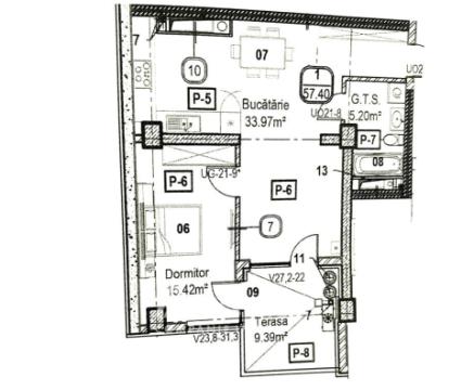 Horus City! Râșcani, str. Tudor Vladimirescu, 1 cameră + living. Variantă albă!: 3