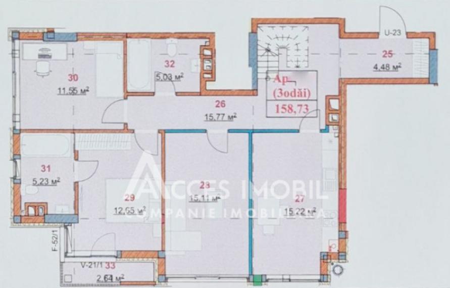 Solomon Construct! str. N. M. Spătaru, Ciocana, 4 camere + living. Variantă albă!: 2