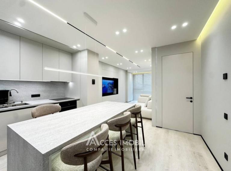 Новострой! Чеканы, ул. Н. М. Спэтару, 2 комнаты + гостиная. Премиум Pемонт!: 0