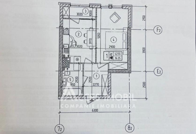 New Block! Botanica, Muncesti street, 1 room! White version!: 7