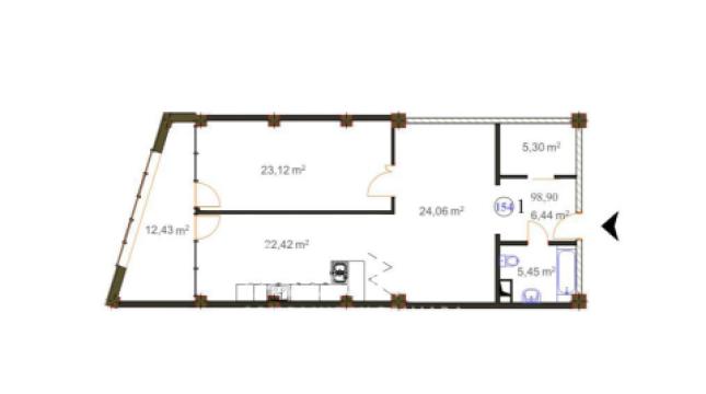 Bloc Nou! str. Ginta Latină, Ciocana, 2 camere + living. Variantă albă!: 9