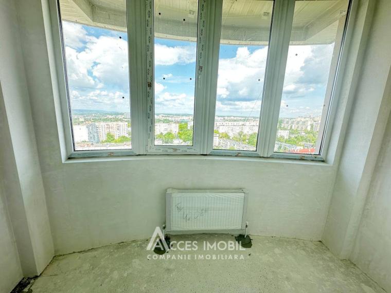 New Block! G. Latina street, Ciocana, 1 room + living. White version!: 3