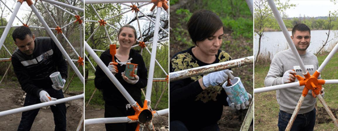 FOTO: “Cupola” din parcul “La Izvor” a fost renovată - Proiect social - 1