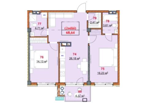 Solomon Construct! Botanica, str. Grenoble, 2 cameră + living. Varianta albă! GRENOBLE RESIDENCE!: 6