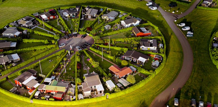 „Orașul grădină” - imagini aeriene uluitoare ale comunității circulare din Danemarca - 1