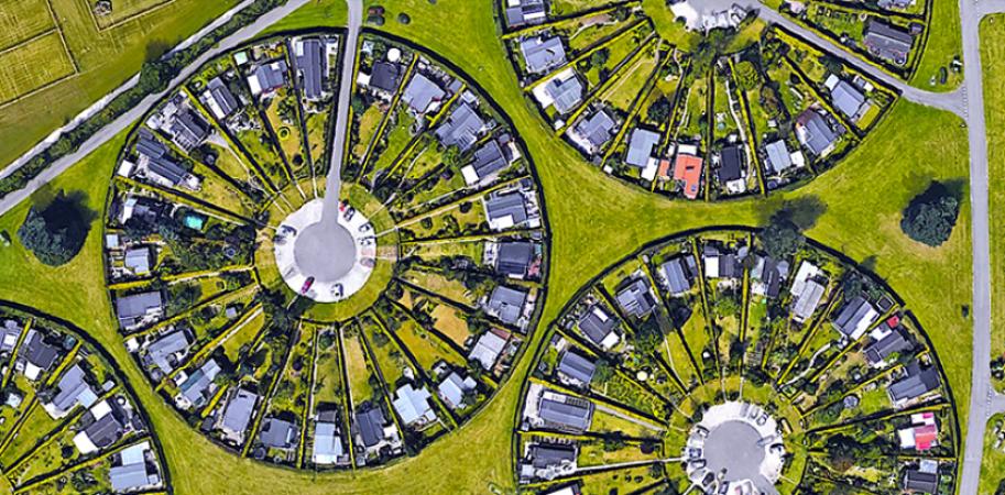 „Orașul grădină” - imagini aeriene uluitoare ale comunității circulare din Danemarca - 1