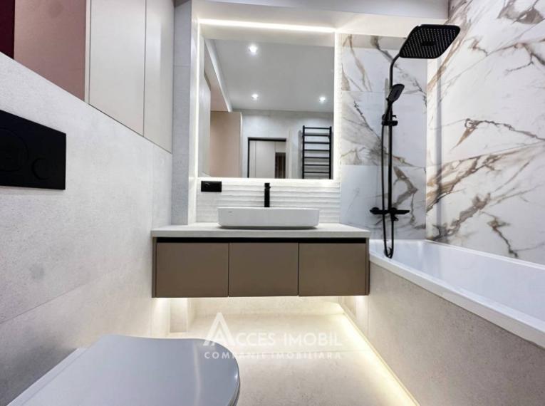 Braus! Пентхаус, бул. Мирча чел Бэтрын, Чеканы, 3 комнаты + гостиная. Eвроремонт! + Tерраса 20м2!: 11