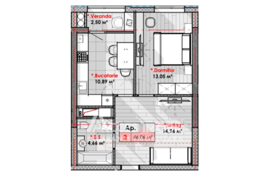 Lagmar! Rascani, Tudor Vladimirescu street, 1 room + living. White version!: 4