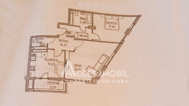 Lagmar! str. Ceucari, Poșta Veche, 2 camere. Variantă albă!: 3