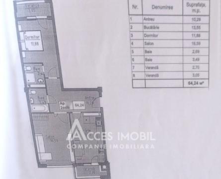 Lagmar! str. Ceucari, Poșta Veche, 2 camere. Variantă albă!: 2