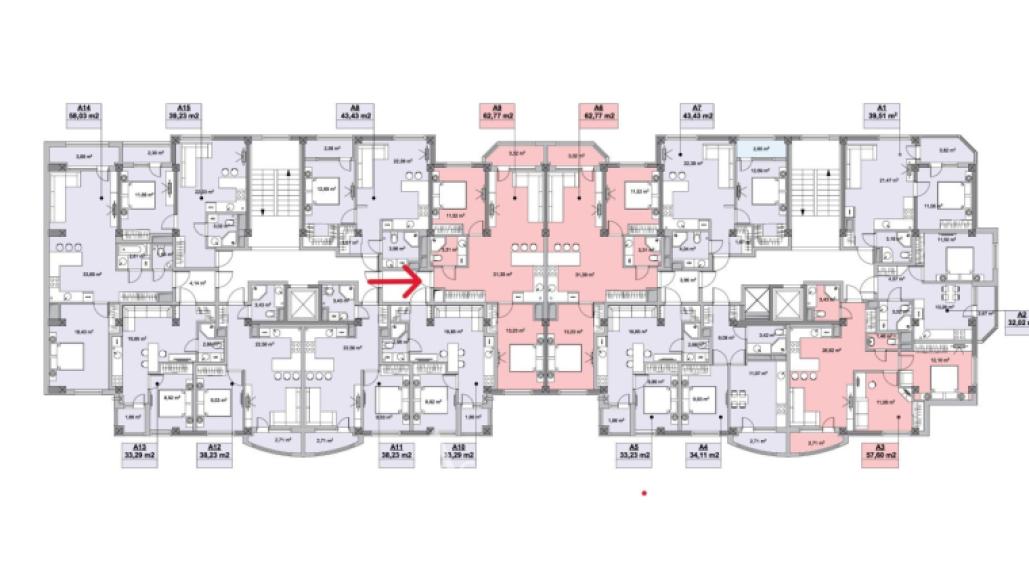 Kirsan! ул. Сармизеджетуса, Ботаника, 2 комнаты + гостиная! Белый вариант!: 7