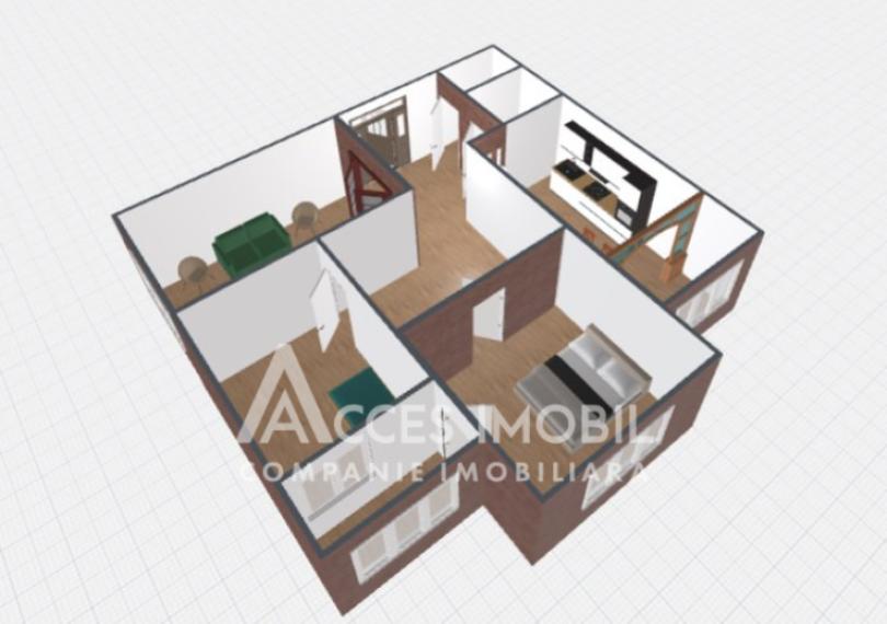 Center, Albișoara street, 3 rooms!: 10