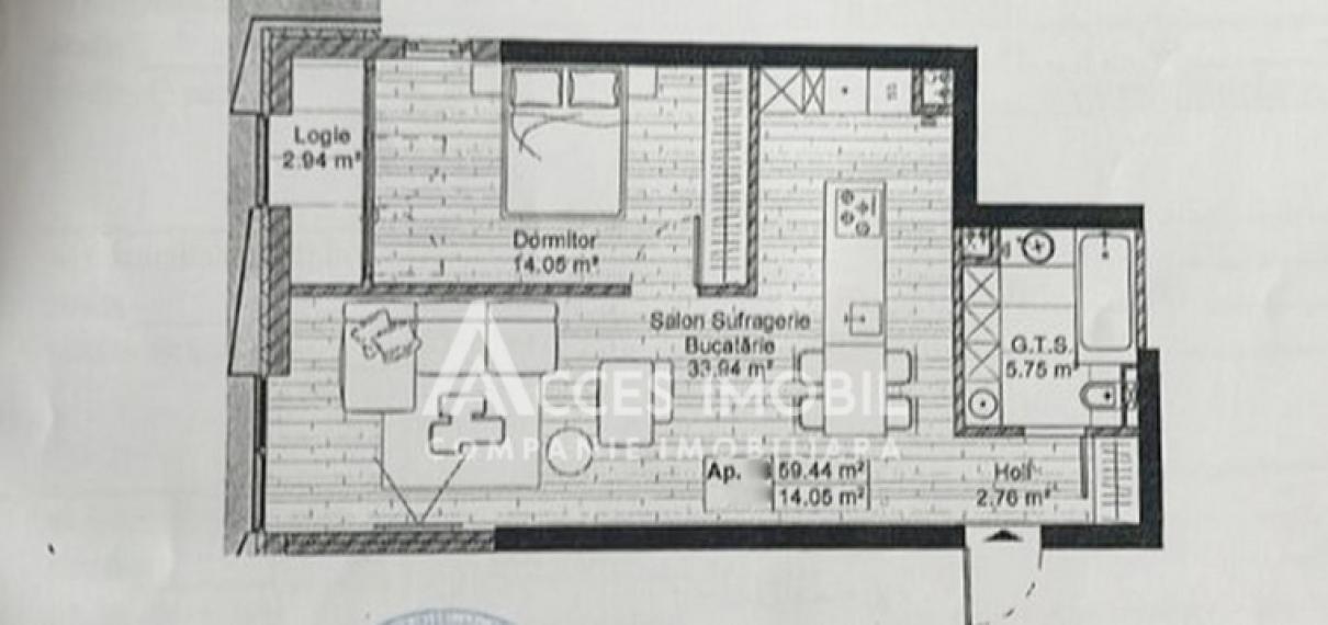 Milanin Nixon! Рышкановка, ул. Спартака/Ренаштерий Национале, 1 комната + гостиная. Белый вариант!: 3