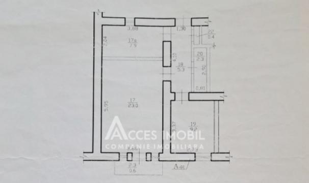 Centru, str. M. Eminescu, 2 camere. De mijloc!: 3