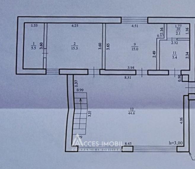 Casă în 2 Nivele! Vadul lui Vodă, str. Pădurii, 188m2 + 5 ari! Variantă albă!: 17