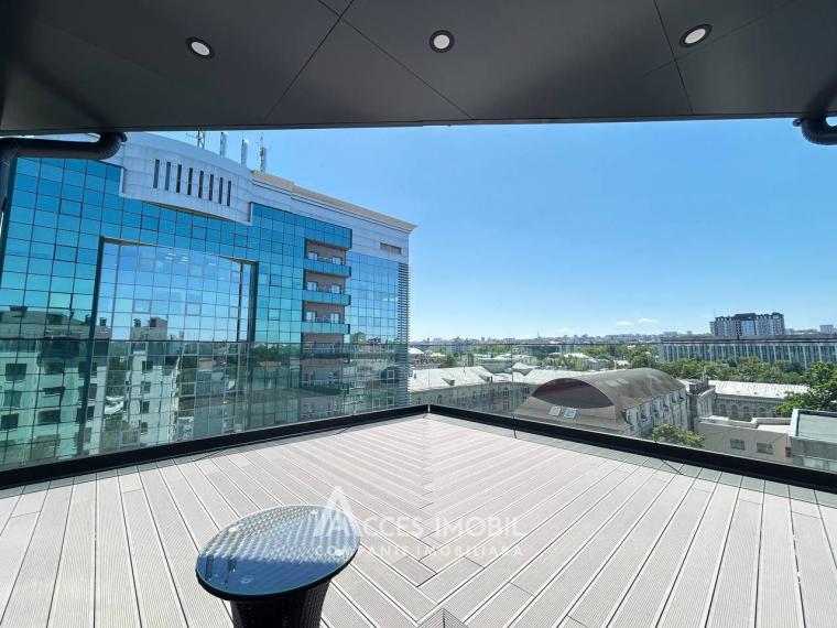 Penthouse! Chirie! Bloc nou! Centru, str. M.Varlaam, 2 camere + living! Euroreparație!: 18