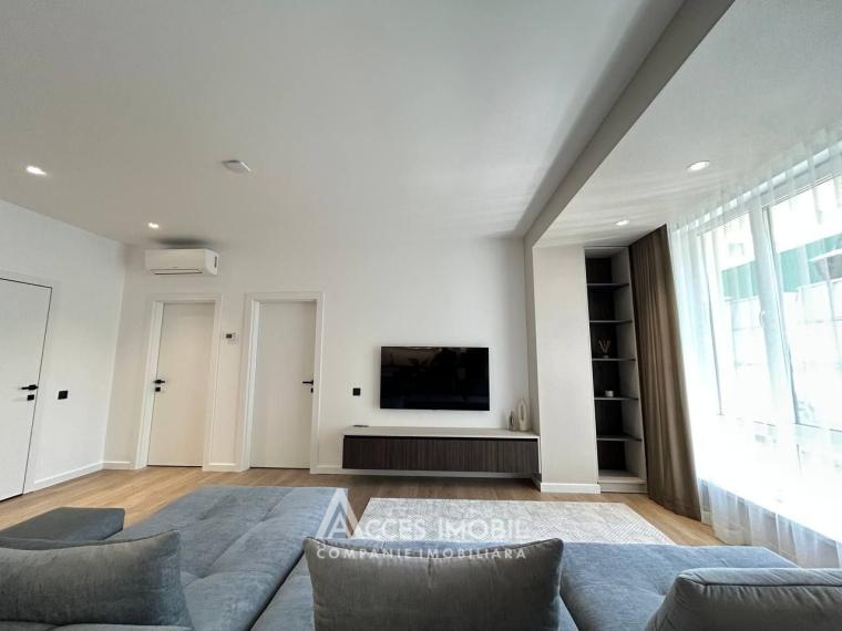 Chirie! Bloc nou! Centru, str. M.Varlaam, 2 camere + living! Euroreparație!: 3