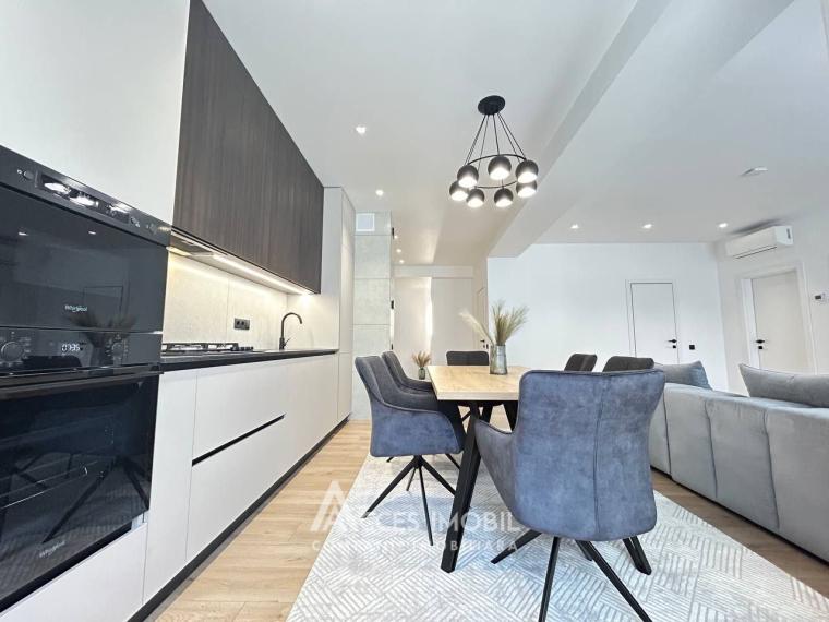 Chirie! Bloc nou! Centru, str. M.Varlaam, 2 camere + living! Euroreparație!: 5