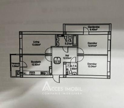 Astercon! Dumbrava, Durlesti street, 3 room + living. White version!: 12
