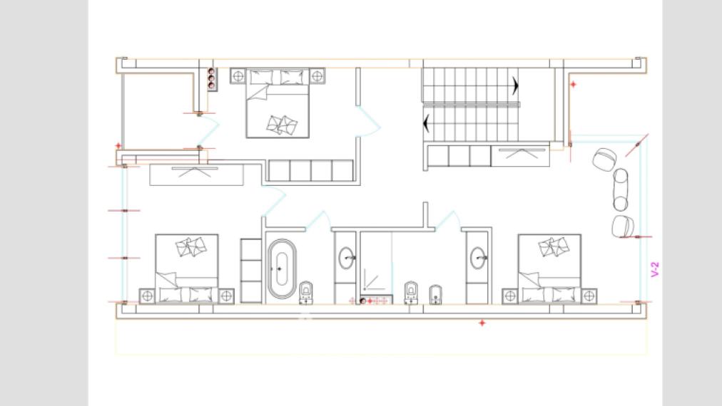 TownHouse în 2 nivele! Budești, str. Florilor, 150m2 + 2 ari! Variantă albă!: 13