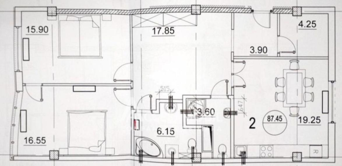 New Block! Ciocana, G. Latina street, 3 rooms + living. White version!: 6