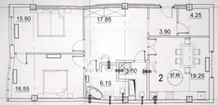 New Block! Ciocana, G. Latina street, 3 rooms + living. White version!: 6