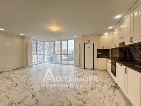 Bloc Nou! Centru, bd. Ștefan cel Mare, 2 camere + living. Euroreparație!: 2