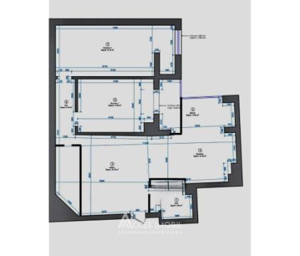 Новострой! Центр, ул. Моара Рошие, 2 комнаты + гостиная. Белый Вариант!: 17