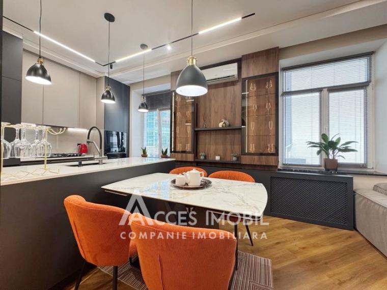 Centru, bd. Ștefan cel Mare, 2 camere + living. Euroreparație!: 3