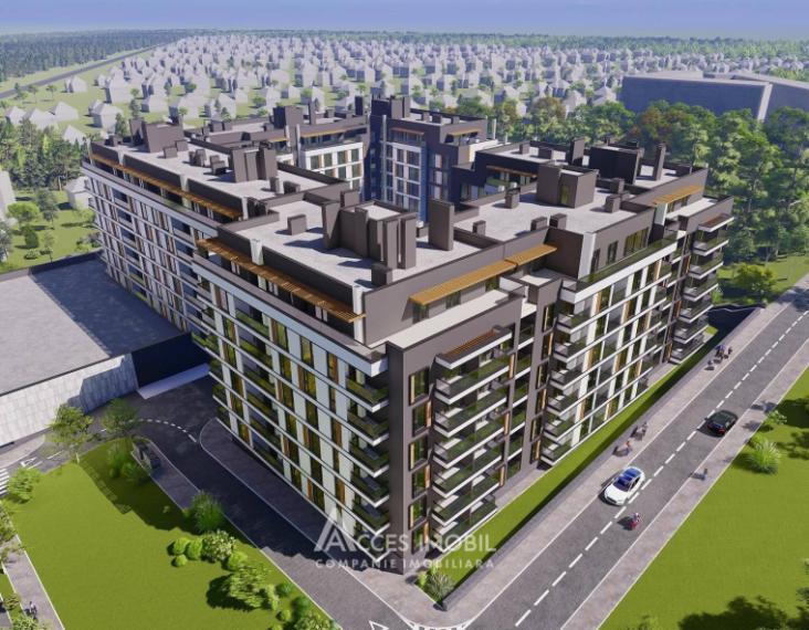 ESTATE BellaVista! Durlesti street, Dumbrava, 1 room + living. White version!: 2