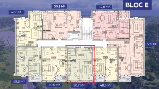 ESTATE BellaVista! Durlesti street, Dumbrava, 1 room + living. White version!: 5